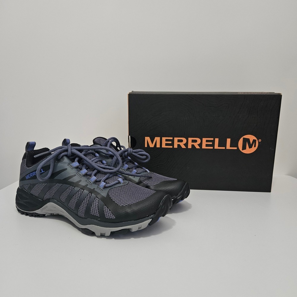 Merrell Siren Edge Q2 Womens 6.5 Black Hiking Shoes J41316 Trail Running